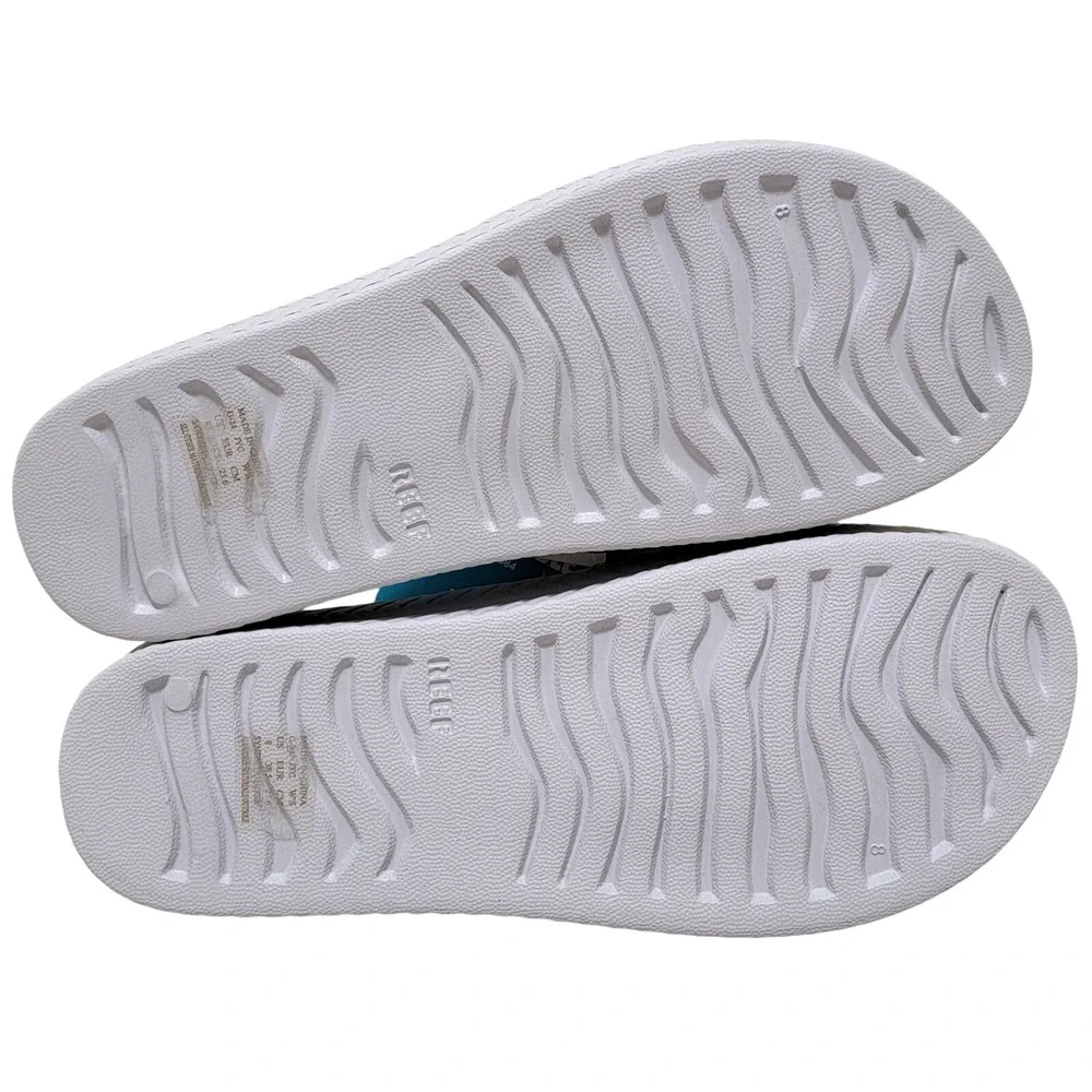 Reef Women Slide Sandals Water Scout Size US 8 Fog Grey Water Friendly
